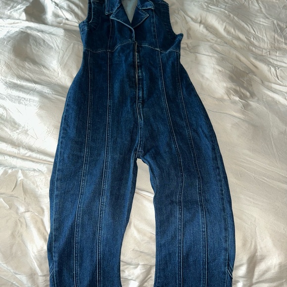 We The Free Denim Sleeveless Jumpsuit - Picture 2 of 5
